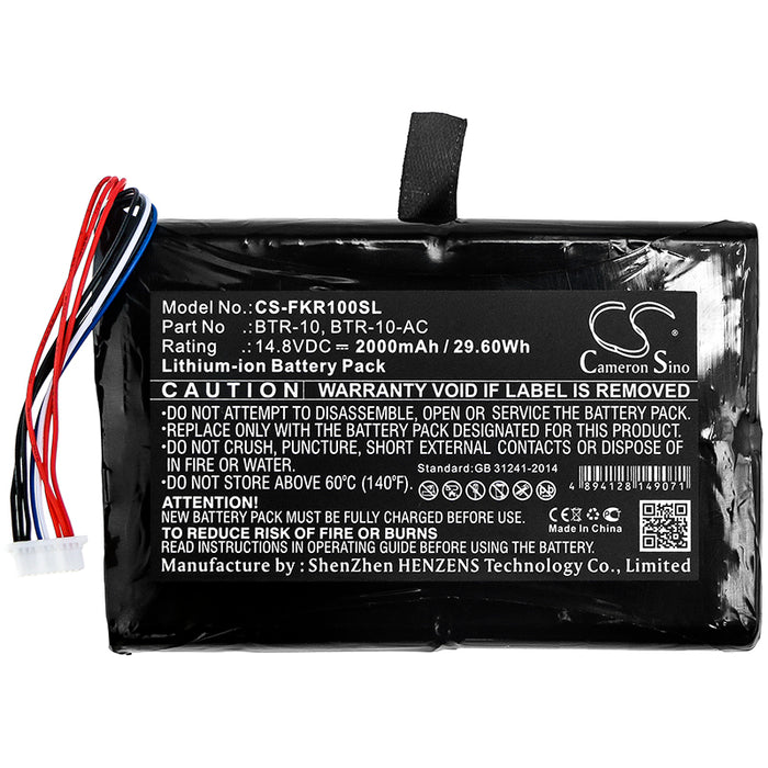 CS-FKR100SL : Battery for Fujikura 12S Fusion Splicer, S015527, FSM-12S and others - Replaces Fujikura BTR-10, BTR-10-AC