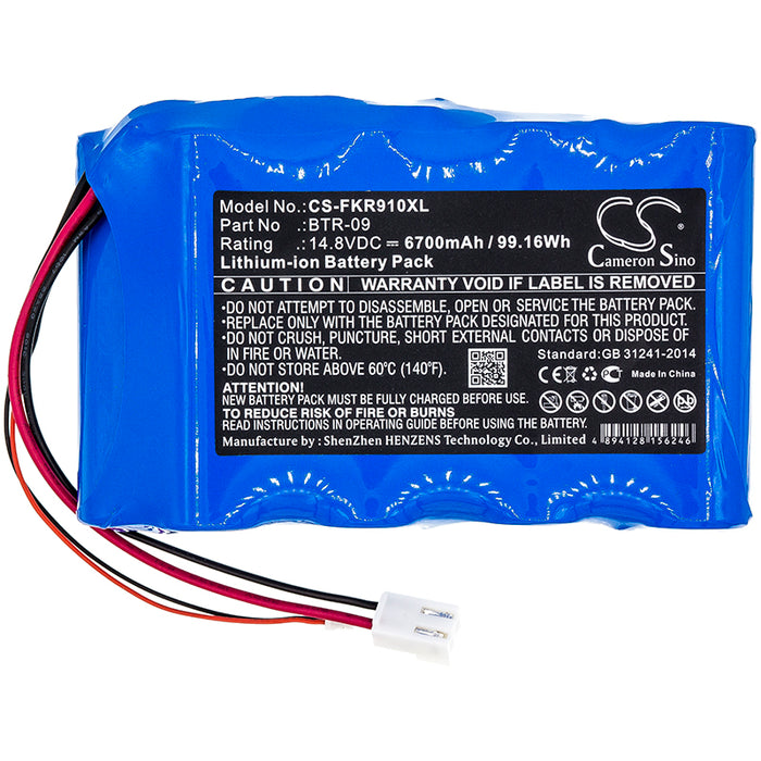 CS-FKR910XL : Battery for Fujikura FSM-80C, FSM-61S, FSM-62S and others - Replaces Fujikura BTR-09