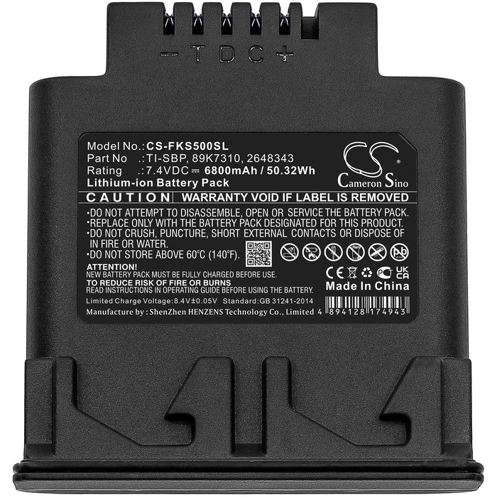 CS-FKS500SL : Battery for Fluke IR SMART, IR Flexcam, Ti50FT and others - Replaces Fluke TI-SBP, 89K7310, 2648343