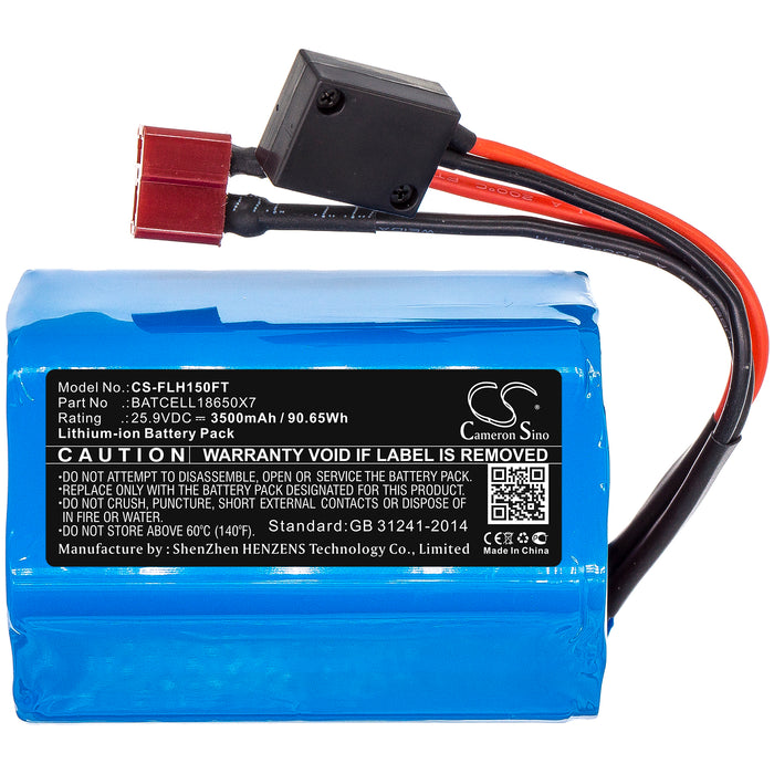 CS-FLH150FT : Battery for Bigblue VL15000P-Pro Mini, VL15000P-Pro Tricolor Mini, CB30000P-II and others - Replaces Bigblue BATCELL18650X7