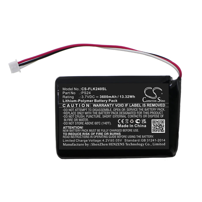 BP-FLK240SL : 3.7V LiPO battery for Thermal Camera, replaces Flir Scout 240, PS24