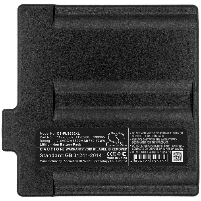 CS-FLS650XL : Battery for FLIR T199365ACC, Division T199365ACC, ThermaCAM S60 and others - Replaces Flir 119268-07, T198288, T199365 and others