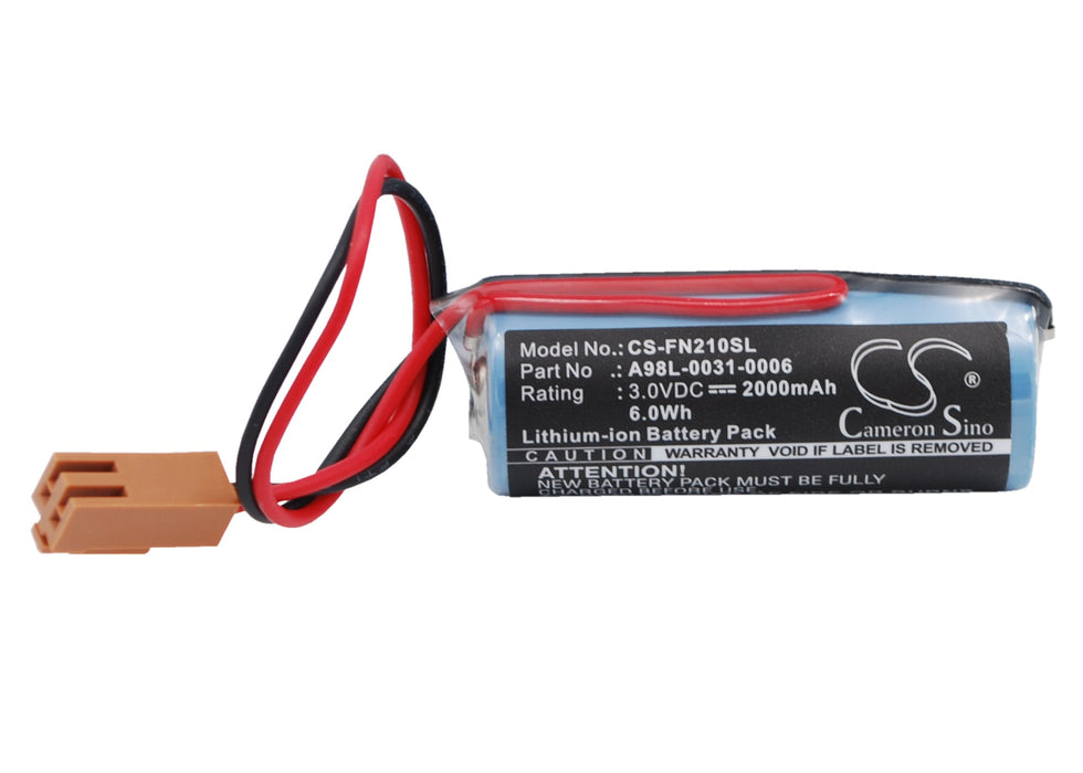 CS-FN210SL : Battery for GE FANUC CNC Power Mate 0, FANUC CNC Power Mate D, FANUC CNC Power Mate E and others - Replaces Cutler Hammer 44A724534-001, A02B-0118-K111, A02B-0177-K106 and others