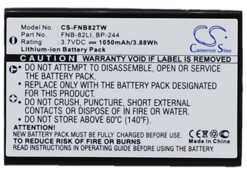 CS-FNB82TW : Battery for Vertex FT-2E, VX-2, VX-2R and others - Replaces Vertex FNB-82LI, E-DC-21, BC-8260