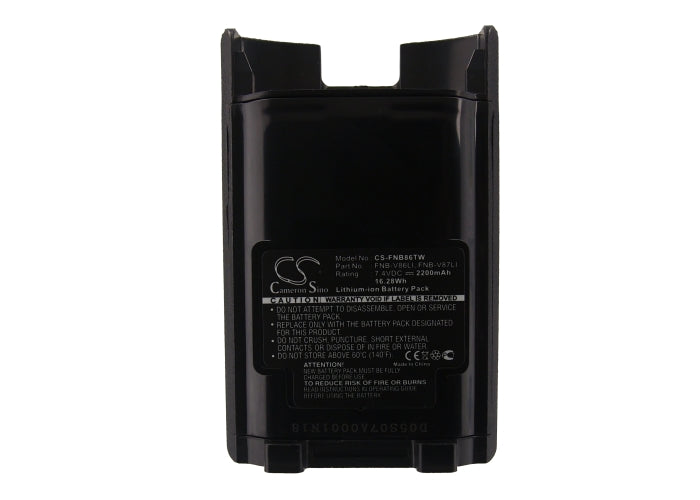 CS-FNB86TW : Battery for Vertex VX-820, VX-821, VX-824 and others - Replaces Vertex FNB-V86LI, FNB-V87LI, FNB-V86 and others