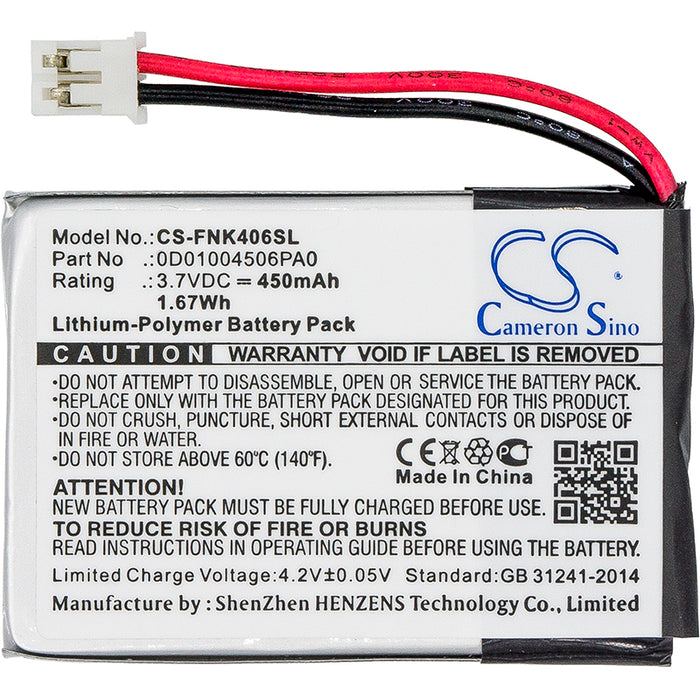 CS-FNK406SL : Battery for Franklin EST-4016 - Replaces Franklin 0D01004506PA0