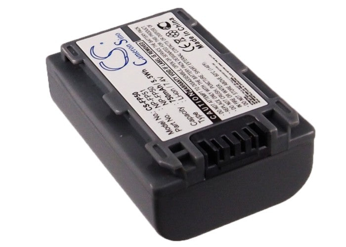 CS-FP50 : Battery for Sony DCR-SR40, DCR-DVD703E, DCR-HC17 and others - Replaces Sony NP-FP50, NP-FP30, NP-FP51