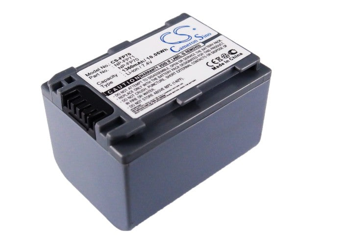 CS-FP70 : Battery for Sony DCR-HC96, DCR-HC46, DCR-HC26 and others - Replaces Sony NP-FP70, NP-FP60, NP-FP71