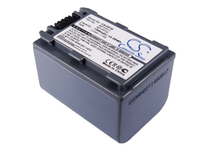 CS-FP70 : Battery for Sony DCR-HC96, DCR-HC46, DCR-HC26 and others - Replaces Sony NP-FP70, NP-FP60, NP-FP71