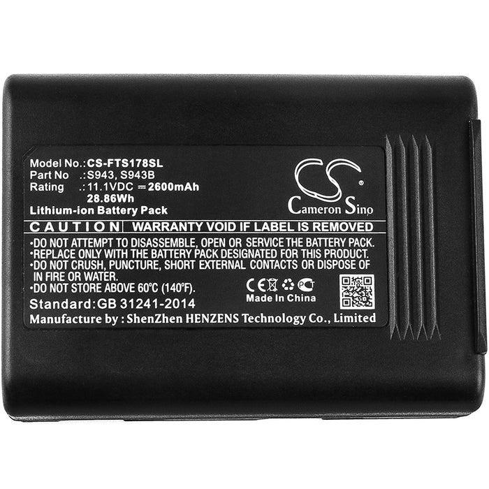 CS-FTS178SL : Battery for Fitel S121A, S121M4, S122A and others - Replaces Fitel S943, S943B