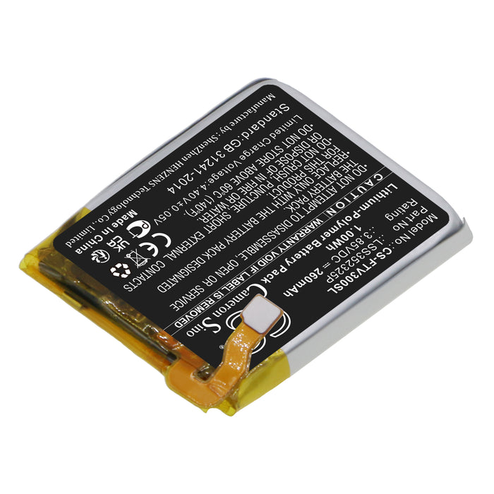 CS-FTV300SL : Battery for Fitbit Versa 3 - Replaces Fitbit LSS352325P