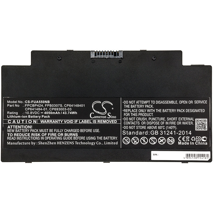 CS-FUA550NB : Battery for Fujitsu Lifebook AH77/M, Lifebook AH77/S, LifeBook A556 and others - Replaces Fujitsu CP641484-01, CP64148401, FPCBP424 and others