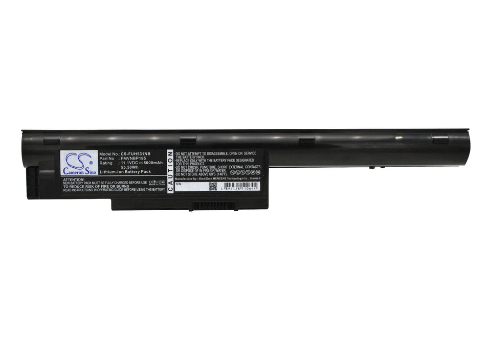 CS-FUH531NB : Battery for Fujitsu Lifebook BH531, Lifebook SH531, Lifebook LH531 - Replaces Fujitsu FMVNBP195, FPCBP274, S26391-F545-B100 and others