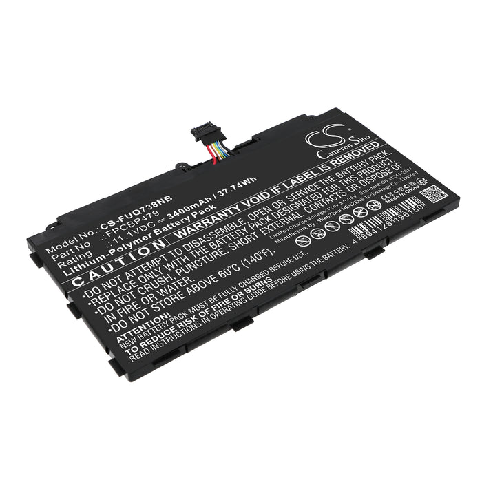 CS-FUQ738NB : Battery for Fujitsu Stylistic Q665, Stylistic Q739, Stylistic Q738 and others - Replaces Fujitsu CP690859, CP690859-01, CP700540-01 and others