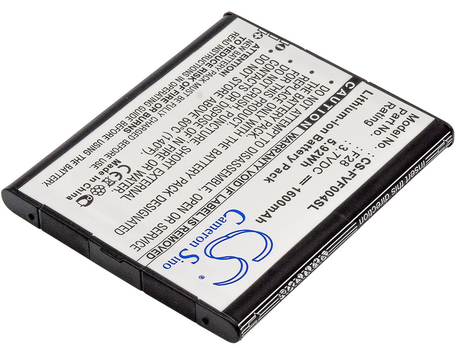 CS-FVF004SL : Battery for Fujitsu Arrows V, F-04E, Arrows V F-04E and others - Replaces Fujitsu F28