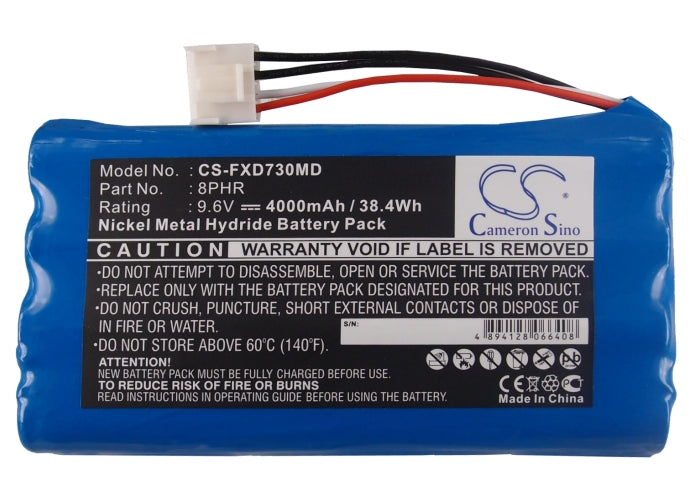 CS-FXD730MD : Battery for Fukuda FX-7302, Cardimax FX-7302, CardiMax FCP-7101 and others - Replaces Fukuda 8PHR, T8HR4/3FAUC-5345