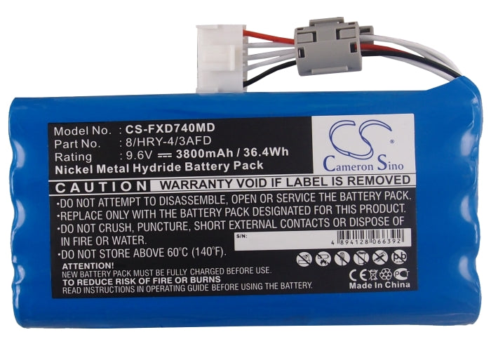 CS-FXD740MD : Battery for Fukuda FX-7402, Cardimax FX-7402, FCP-7311 and others - Replaces Fukuda 8/HRY-4/3AFD