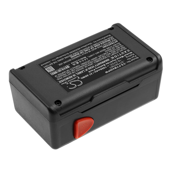 CS-FYM420PW : Battery for Flymo Contour Cordless XT, Easicut 420, Easicut 500 and others - Replaces Flymo 577507001, CCT250-3