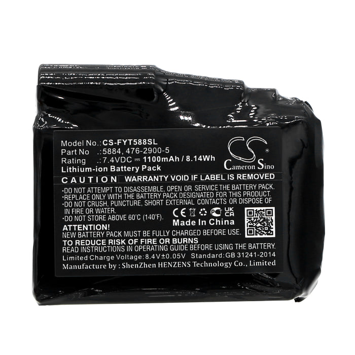 CS-FYT588SL : Battery for Fly Racing Title Heated Glove, Heated Glove, Radiant and others - Replaces Fly Racing 5884, 476-2900-5