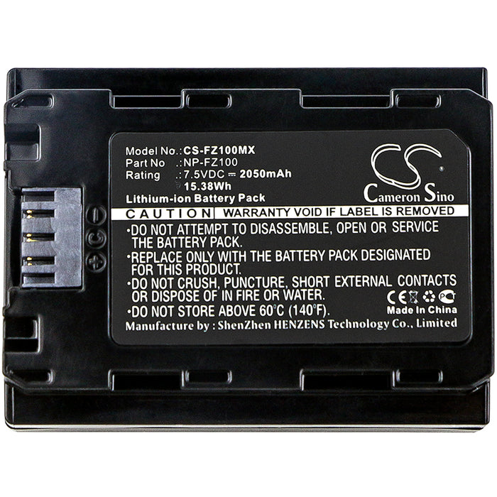 CS-FZ100MX : Battery for Sony Alpha A9, A7R Mark 3, A7 Mark 3 and others - Replaces Sony NP-FZ100, BC-QZ1, CS-FZ100MC and others