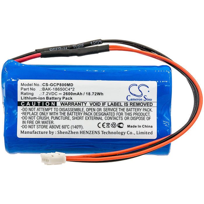 CS-GCP800MD : Battery for G-CARE SP-800 - Replaces G-CARE BAK-18650C4*2