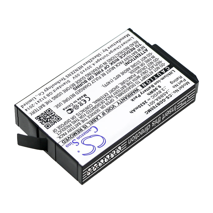 CS-GDB700MC : Battery for Gopro Fusion, Fusion VR 360 - Replaces Gopro ASBBA-001, 601-12862-000, SBDC1B