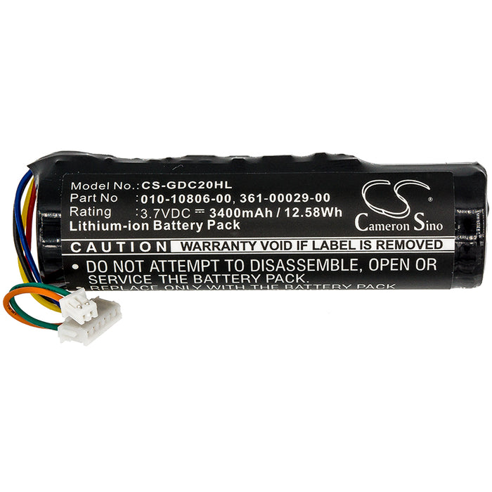 CS-GDC20HL : Battery for Garmin DC20, DC30, DC40 and others - Replaces Garmin 010-10806-00, 010-10806-01, 361-00029-00 and others