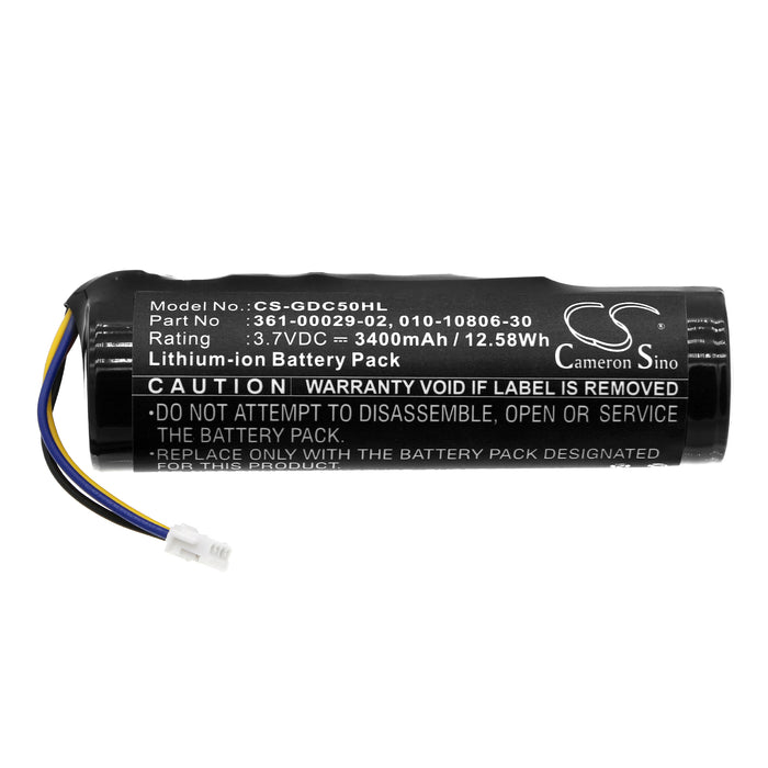 CS-GDC50HL : Battery for Garmin DC50, DC50 Dog Tracking Collar, Alpha and others - Replaces Garmin 361-00029-02, 010-10806-30, 010-11828-03