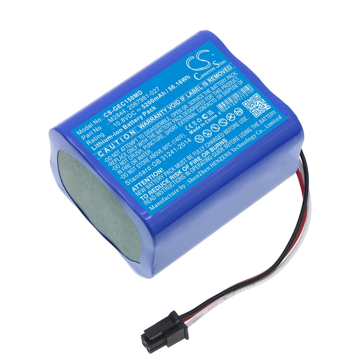 CS-GEC150MD : Battery for GE Moniteur Carescape Dinamap VC150, Carescape VC150 Vital Sign Monitor - Replaces GE 2067981-027, 5835030, M2844 and others