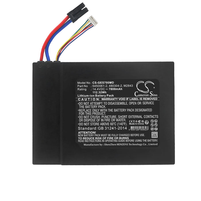 CS-GES700MD : Battery for GE Ultraschall Logiq S7 Expert, Polaris Maru, Logiq S8 Polaris and others - Replaces GE 5450061-2, 480304-2, M2843