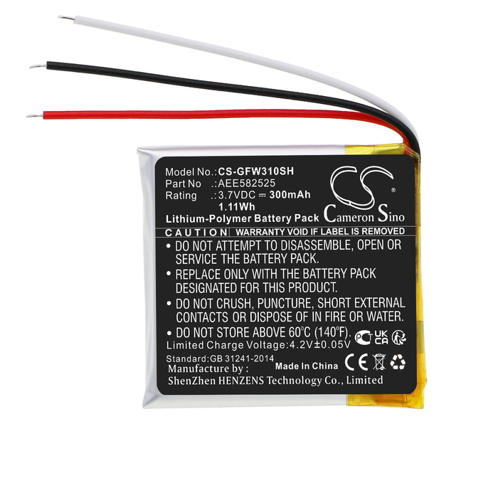 CS-GFW310SH : Battery for Golf Buddy WTX, WTX+ - Replaces Golf Buddy AEE582525