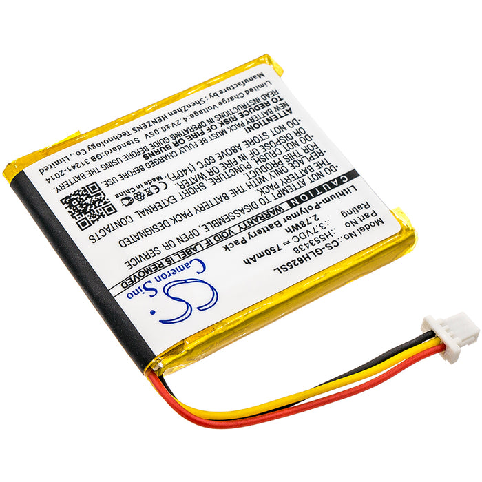 CS-GLH625SL : Battery for Globalstar GH625XT - Replaces Globalstar H553438