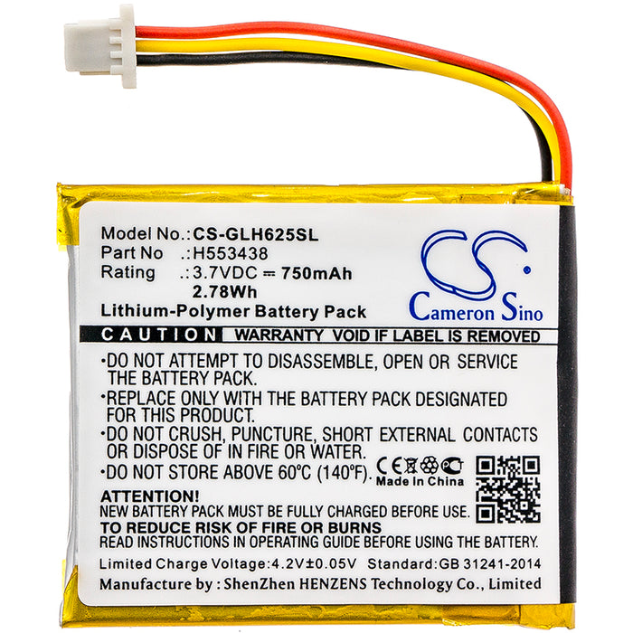 CS-GLH625SL : Battery for Globalstar GH625XT - Replaces Globalstar H553438