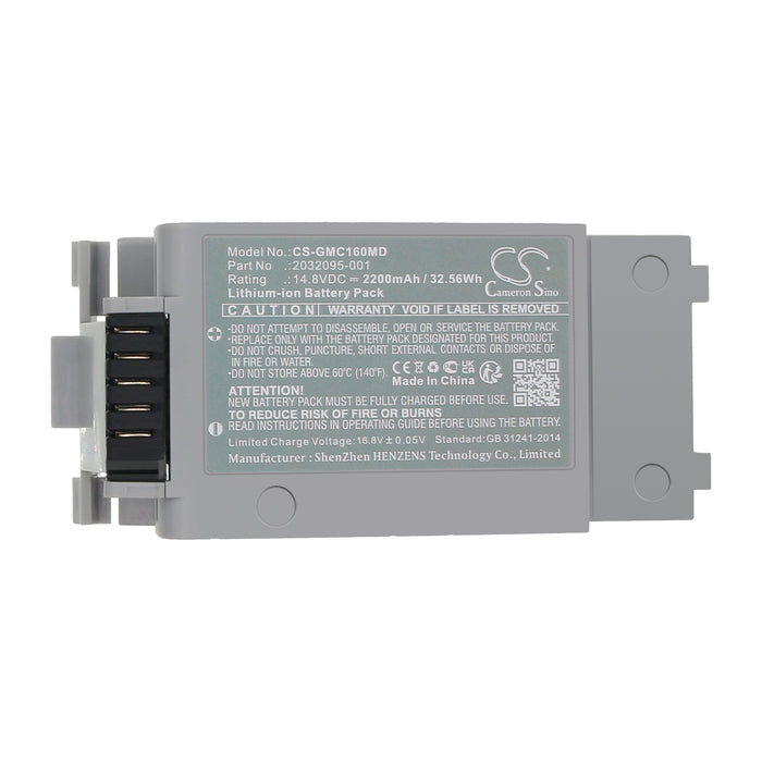 CS-GMC160MD : Battery for GE Mac 1600, ECG Mac 1600 - Replaces GE 2032095-001, 2035701-001, M2821