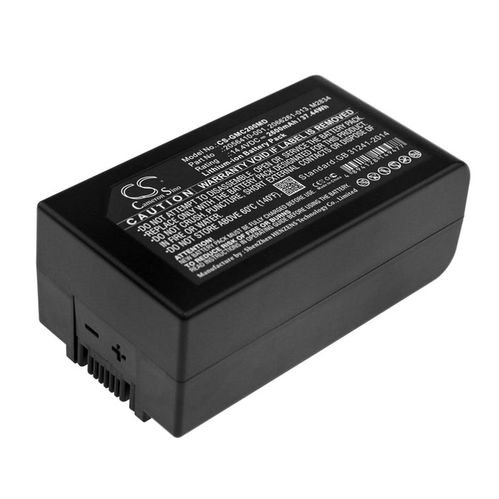 CS-GMC200MD : Battery for GE MAC 2000, MAC 2000 EKG - Replaces GE 2056410-001, 2066261-013, M2834 and others