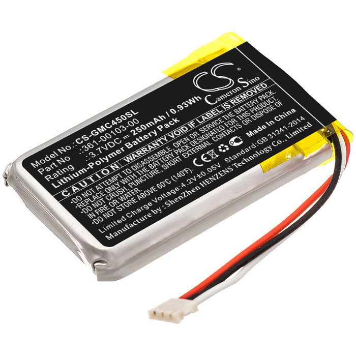 CS-GMC450SL : Battery for Garmin DashCam 45, Dash Cam 45, Dash Cam 56 and others - Replaces Garmin 361-00103-00