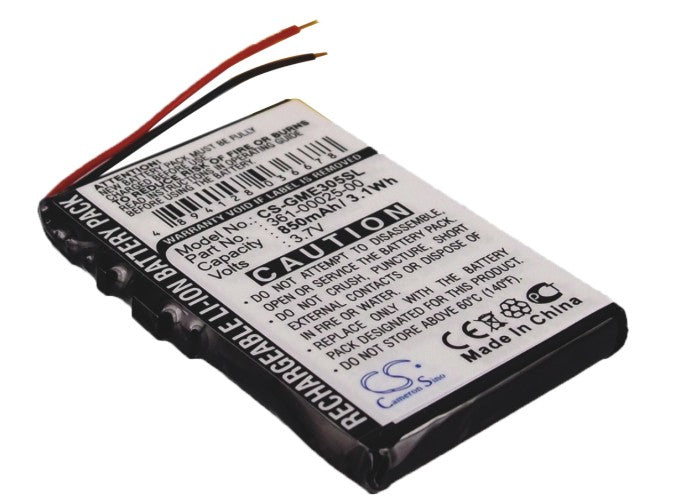 CS-GME305SL : Battery for Garmin Edge 305 - Replaces Garmin 361-00025-00