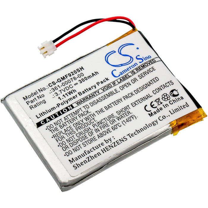 CS-GMF920SH : Battery for Garmin Forerunner 920XT - Replaces Garmin 361-00078-00