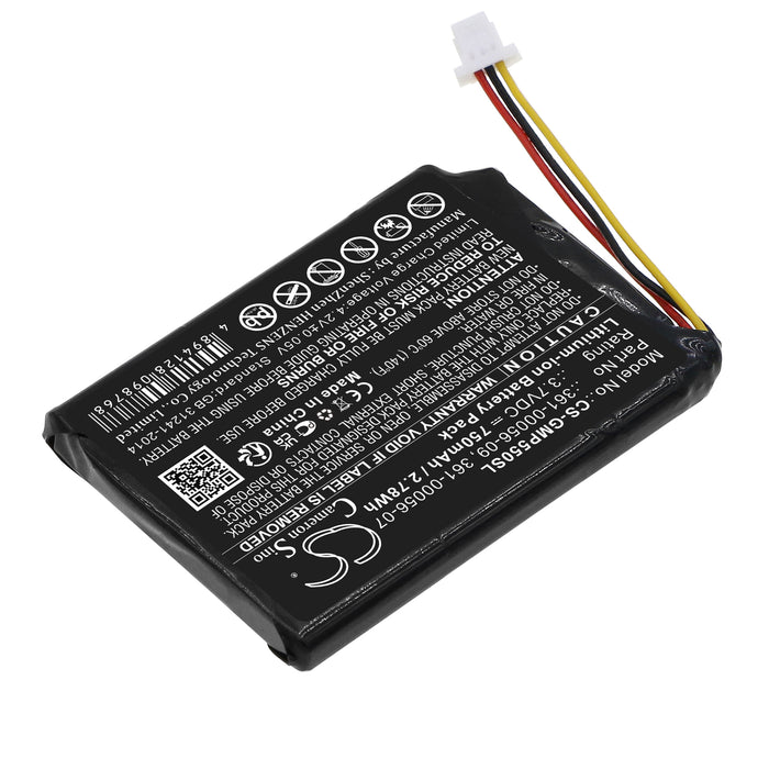 CS-GMP550SL : Battery for Garmin Pro 70 Trashbreaker, Pro 550 Trashbreaker, Pro Trashbreaker and others - Replaces Garmin 361-00056-09, 361-00056-07, 361-00056-15