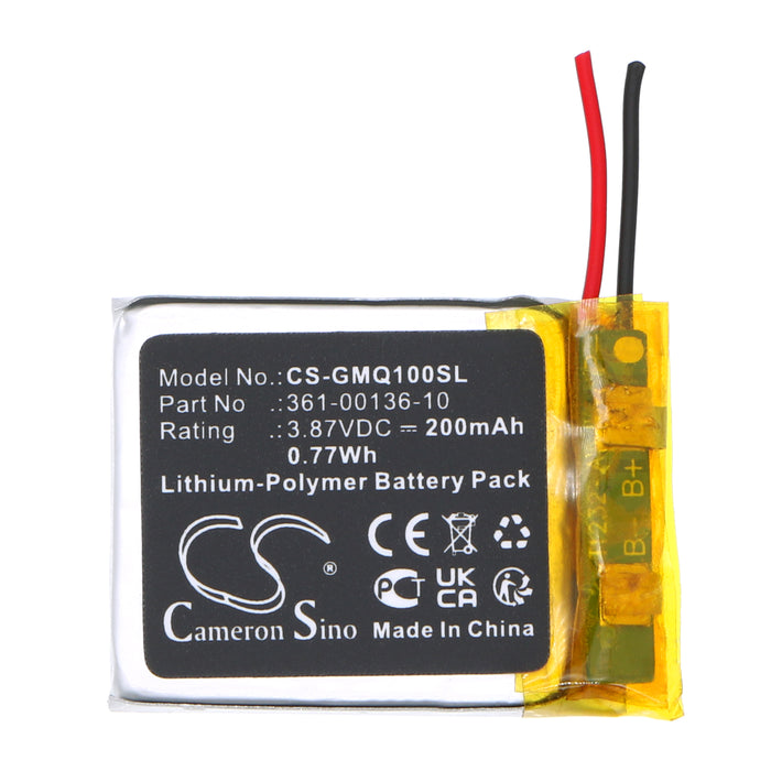 CS-GMQ100SL : Battery for Garmin Venu SQ Music - Replaces Garmin 361-00136-10, 361-00136-21