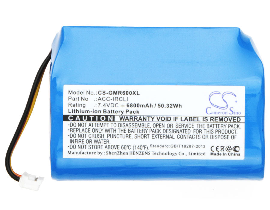 CS-GMR600XL : Battery for Grace Mondo GDI-IRC6000, GDI-IRC6000R, GDI-IRC6000W - Replaces Grace Mondo ACC-IRCLI