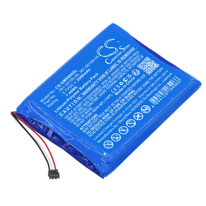 CS-GMR800SL : Battery for Garmin DEZL OTR800, DEZL OTR800 MT-S, Overlander - Replaces Garmin 361-00109-00, 361-00109-05