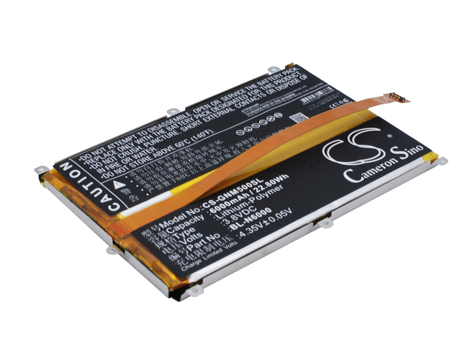 CS-GNM500SL : Battery for GIONEE M5 - Replaces GIONEE BL-N6000