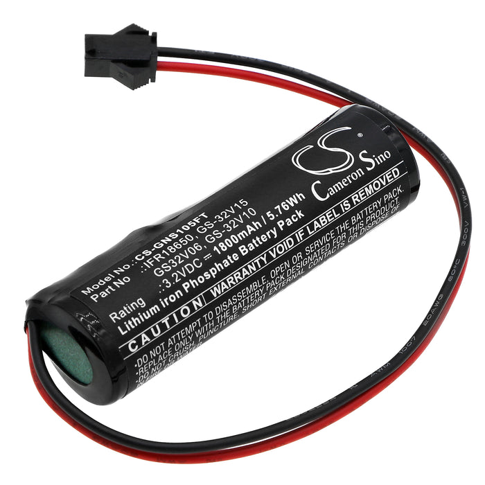 CS-GNS105FT : Battery for Gama Sonic GS-5, GS-6, GS-52 and others - Replaces Gama Sonic IFR18650, GS-32V15, GS32V06 and others