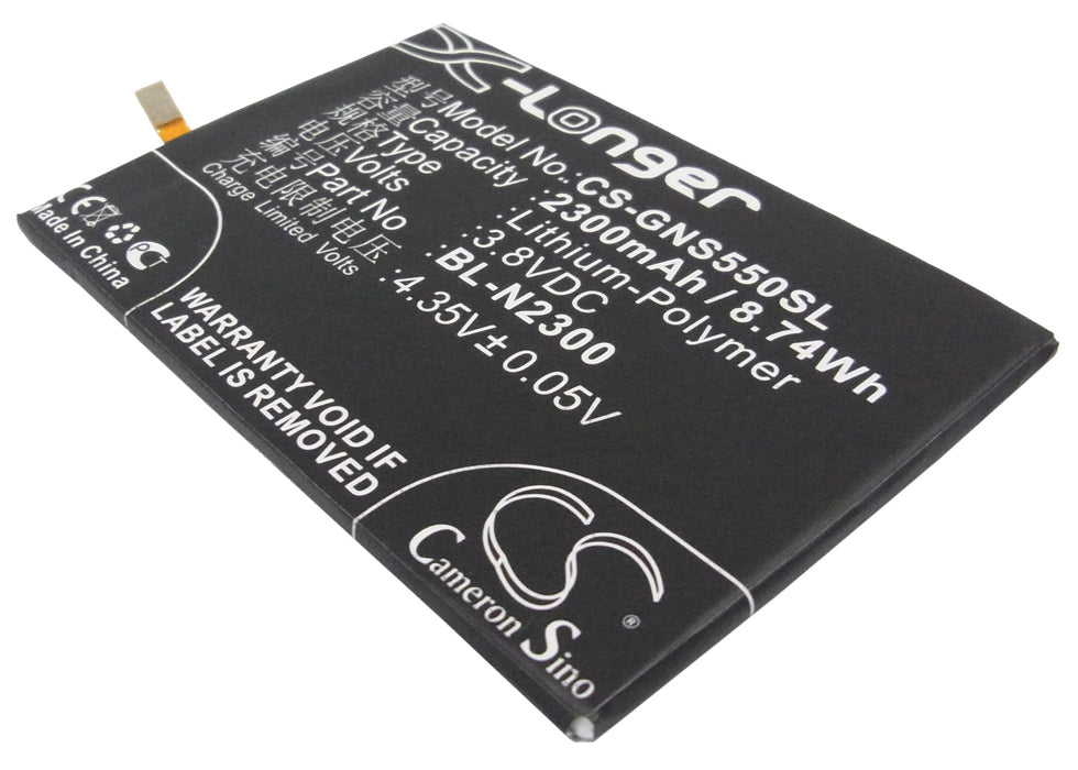 CS-GNS550SL : Battery for GIONEE S5.5, GN9000 - Replaces GIONEE BL-N2300