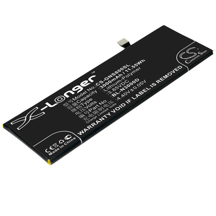 CS-GNS800SL : Battery for GIONEE Elife S8, GN9011, GN9011L - Replaces GIONEE BL-N3000D