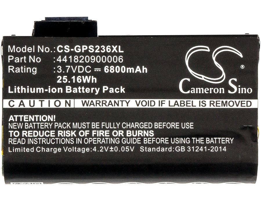 CS-GPS236XL : Battery for Getac PS236, PS336, PS236C - Replaces Getac 441820900006