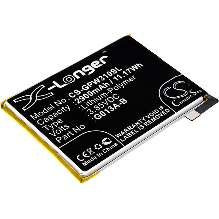 CS-GPW310SL : Battery for Google Pixel 3, G013B, G013A - Replaces Google G013A-B, 823-00073-01