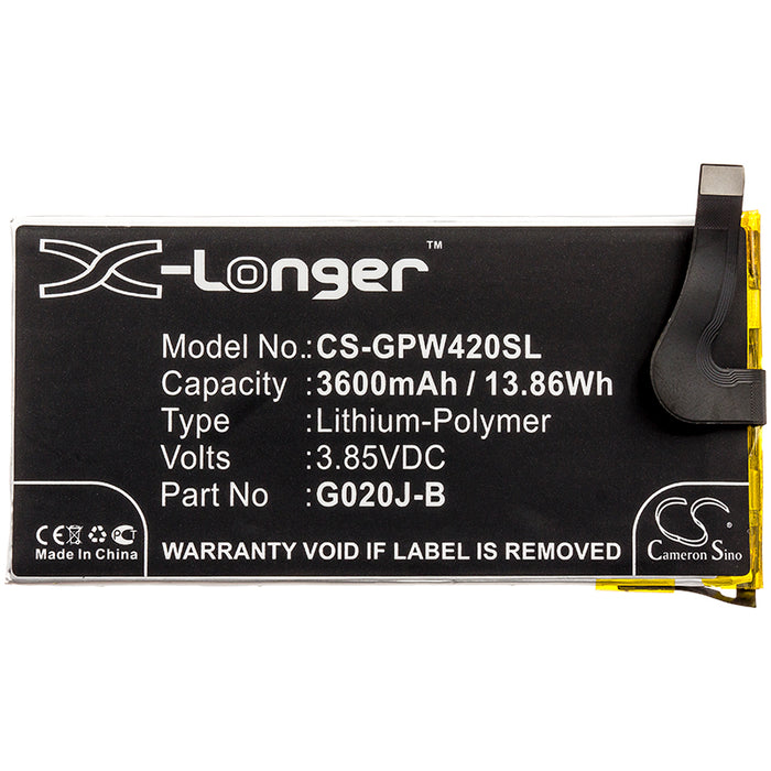 CS-GPW420SL : Battery for Google Pixel 4 XL, G020P - Replaces Google G020J-B