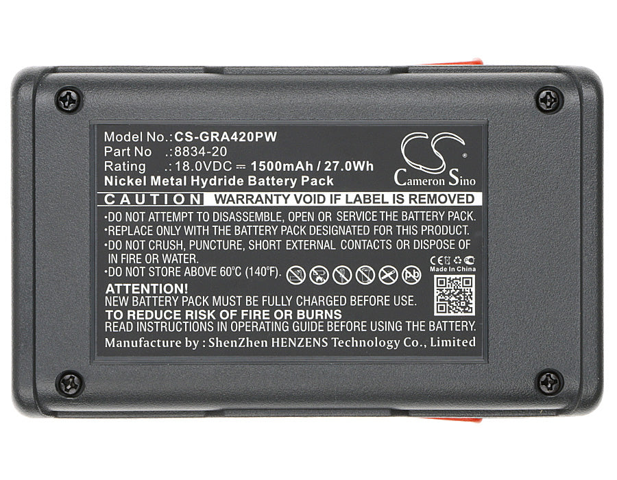 CS-GRA420PW : Battery for Gardena Turbotrimmer SmallCut 300 Accu, 648844, Heckenschere EasyCut 42 Accu and others - Replaces Gardena 8834-20